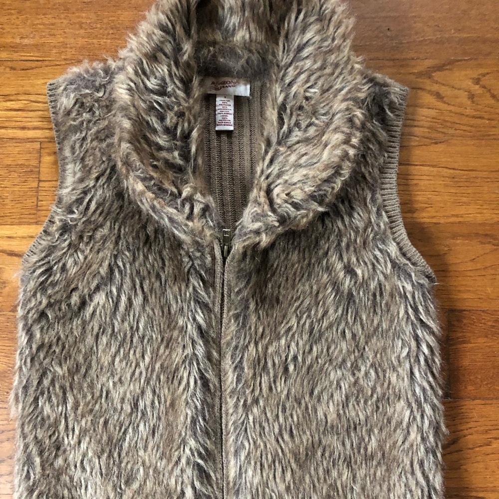 Faux fur vest